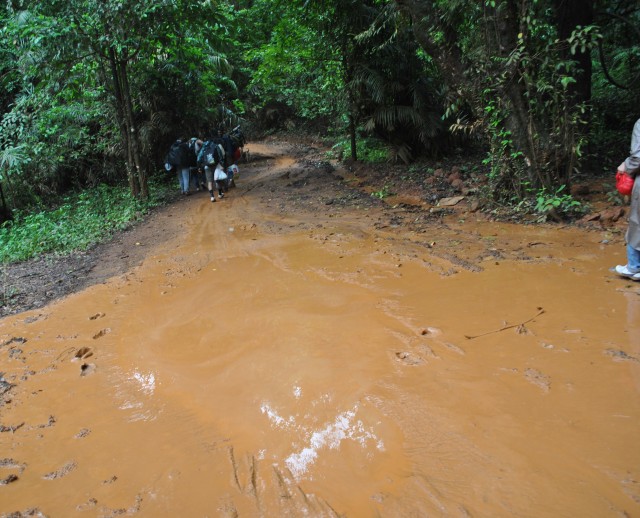 Dudhsagar trek route  during monsoon