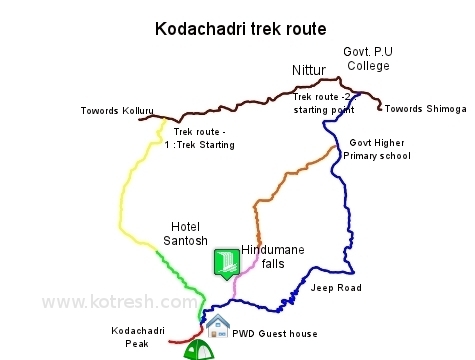  Kodachadri trek route 